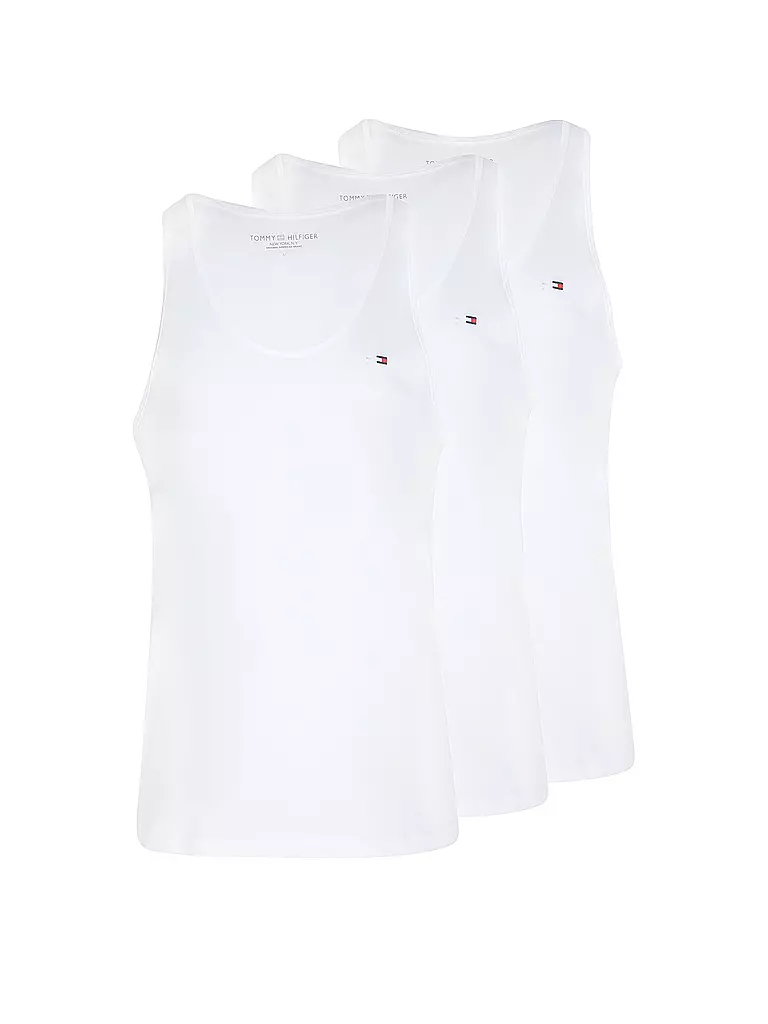 TOMMY HILFIGER Tanktop 3er Pkg weiss