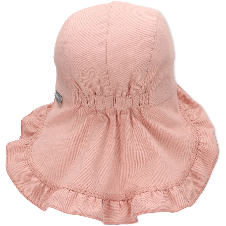 Sterntaler Schirmmütze mit Nackenschutz rosa