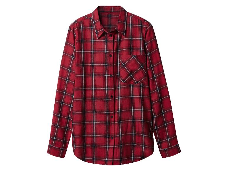 Flanellen dames blouse