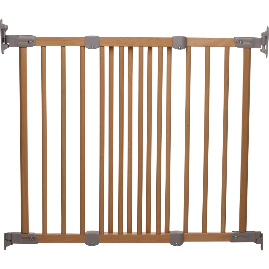 BabyDan Schutzgitter Flexi Fit, 69 bis 106,5 cm Holz natursilber