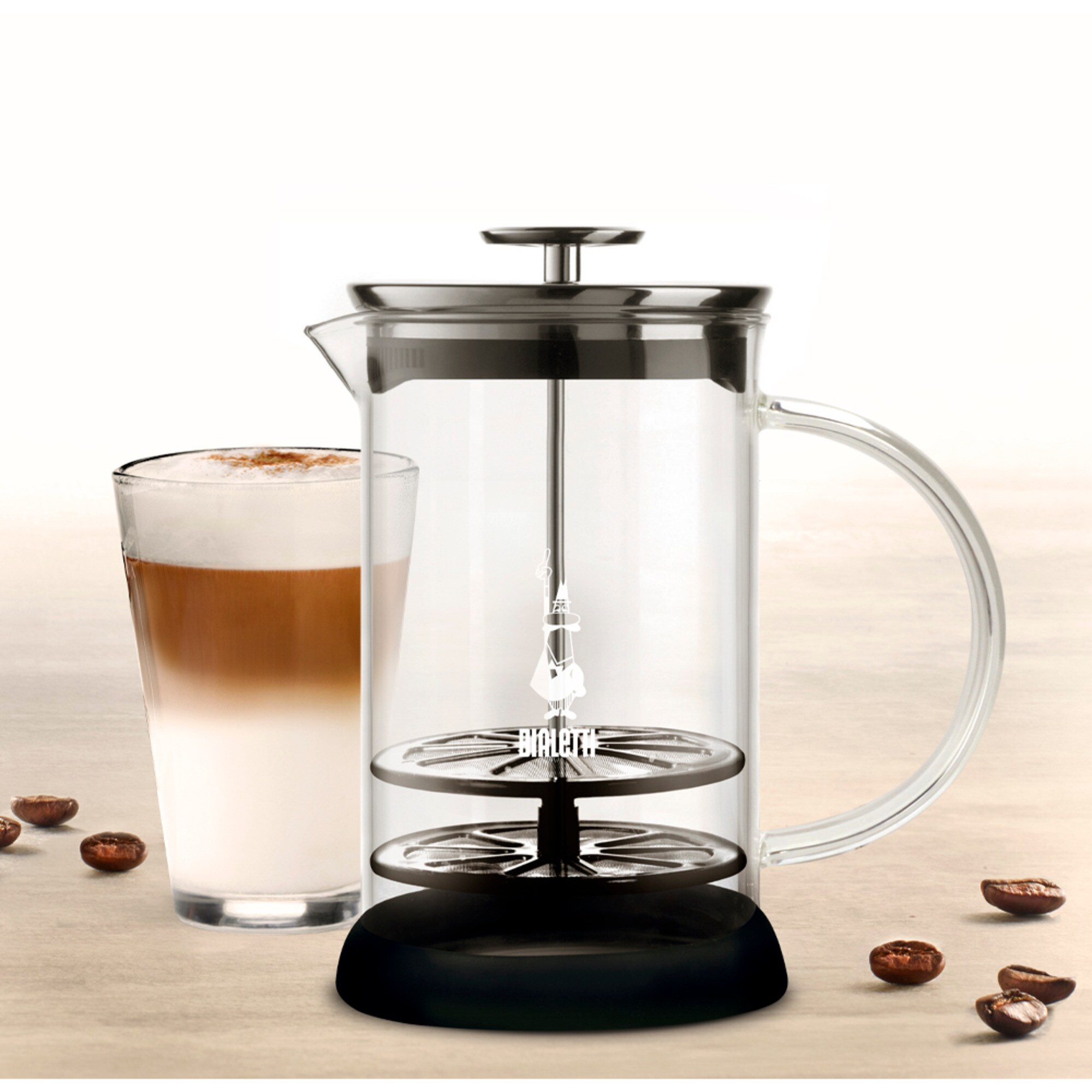 Bialetti Milchaufschäumer Cappuccinatore aus Glas