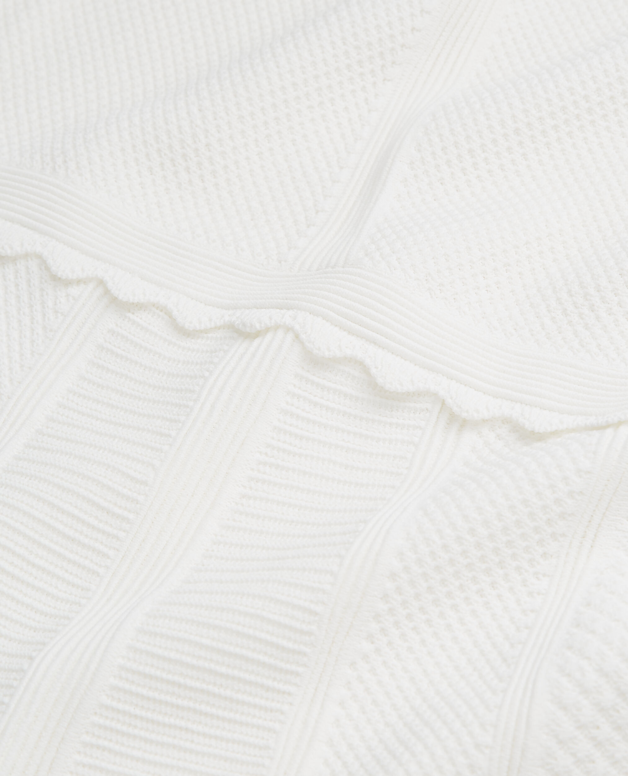 Robe courte blanche en maille