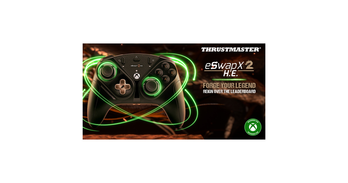 ThrustmasterESWAP X2 H.E gamepad  (Zwart/goud, Pc, Xbox Series X|S, Xbox One)