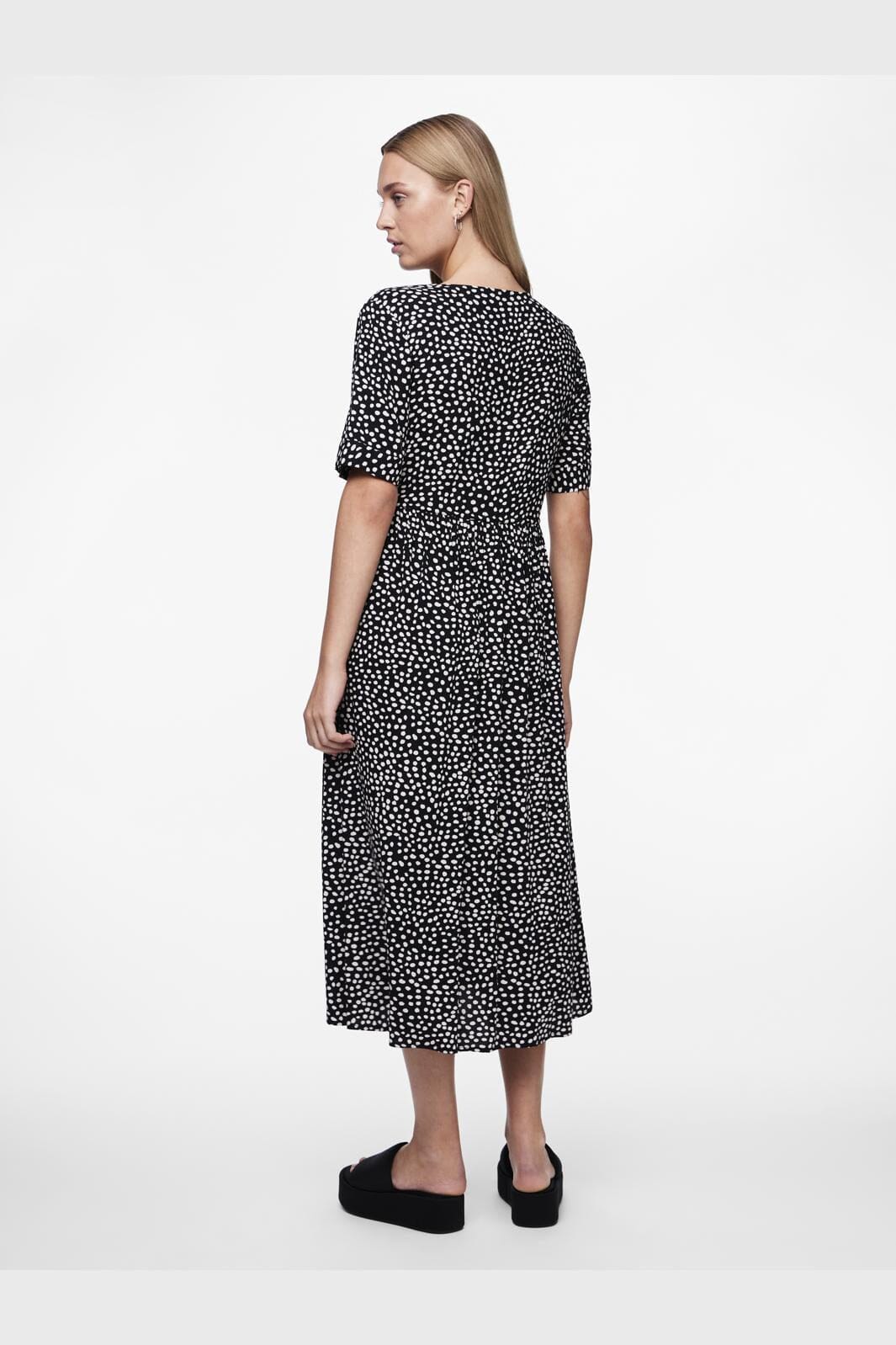 Pieces Pctala Ss String Tie Midi Dress