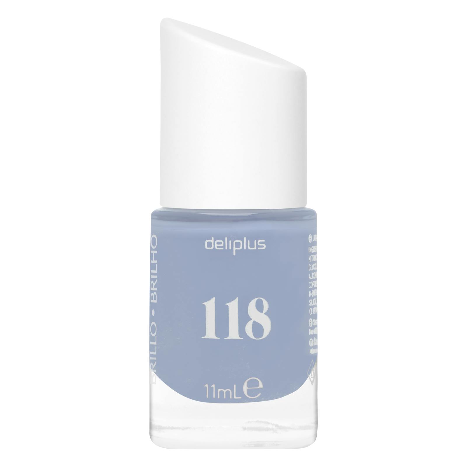 Vernis à ongles bleu brillant Deliplus 118
