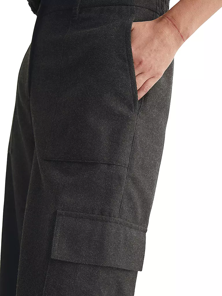 MARC O'POLO Cargohose dunkelgrün