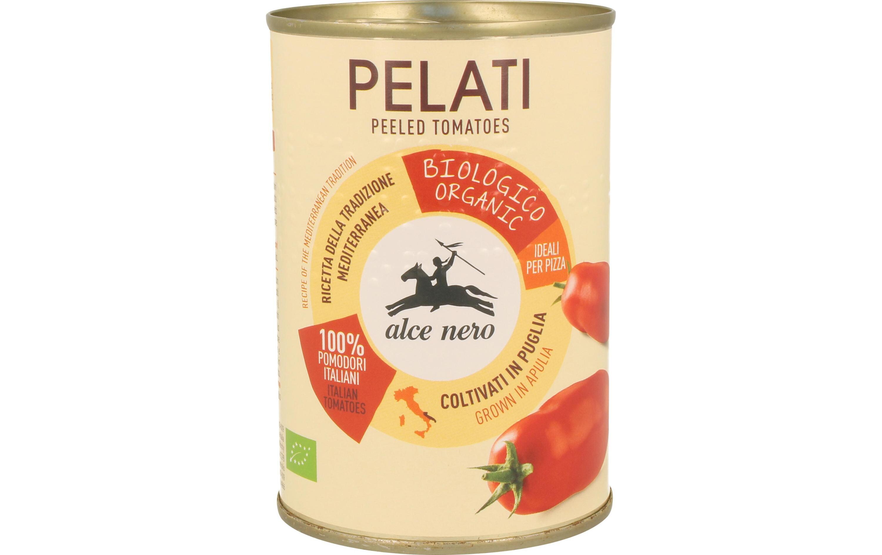 Dose  Bio Tomaten Pelati 400 gBiologisch zertifizierte Sauce für Pizza oder Teigwaren