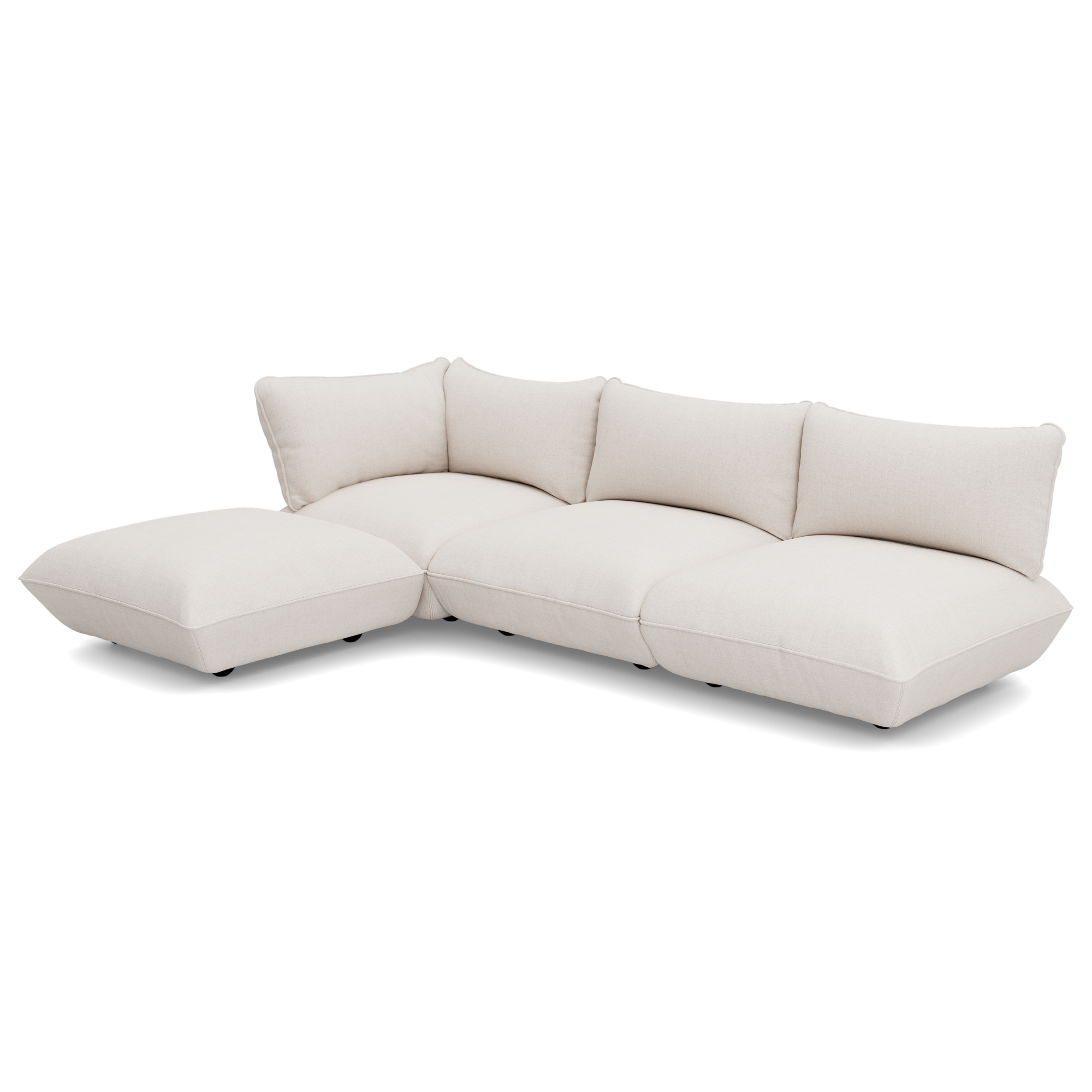 Hoekbank Sumo boucle recycled creme