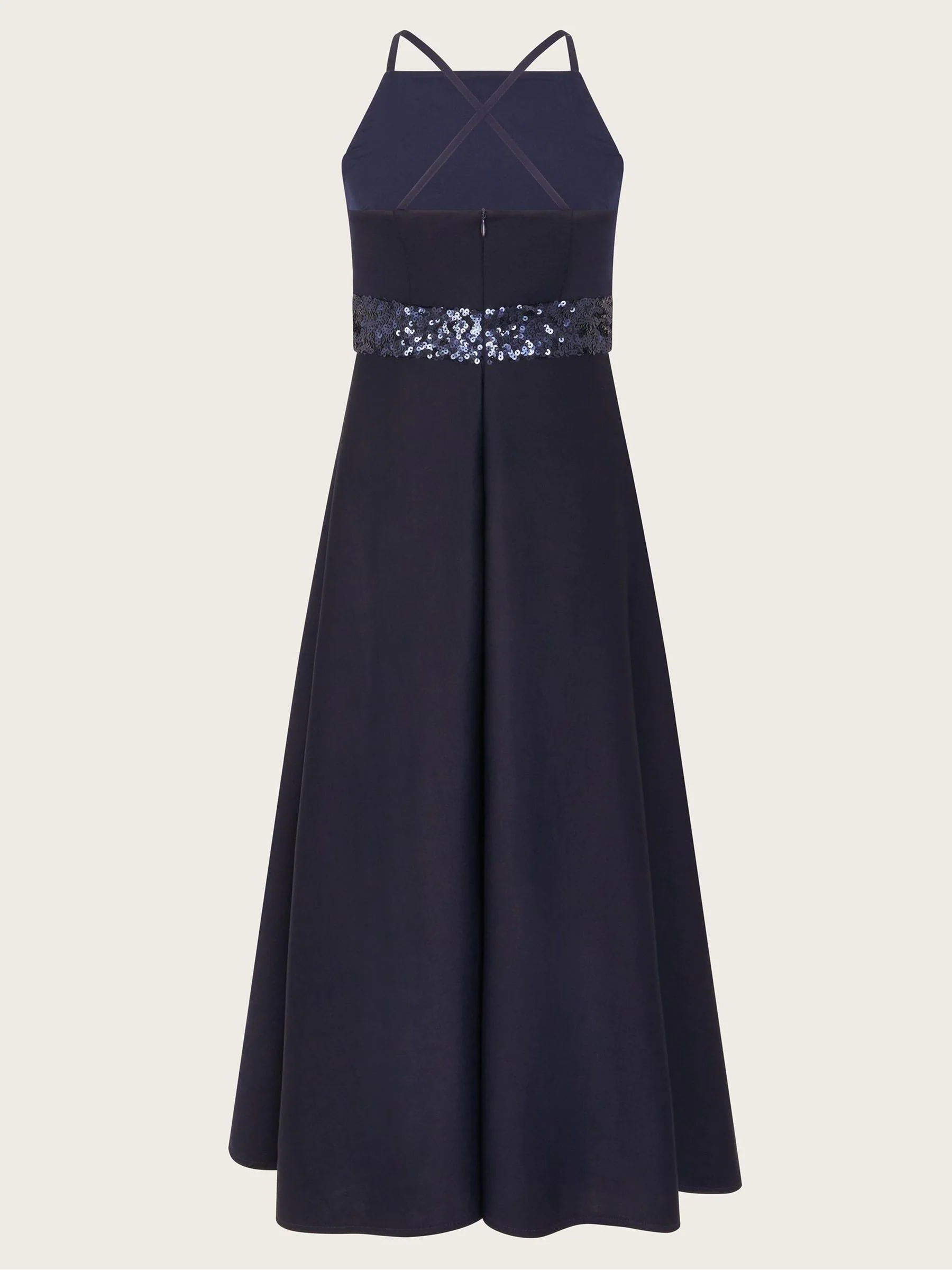 Blauw - Monsoon Strappy Sequin High Low Prom Dress