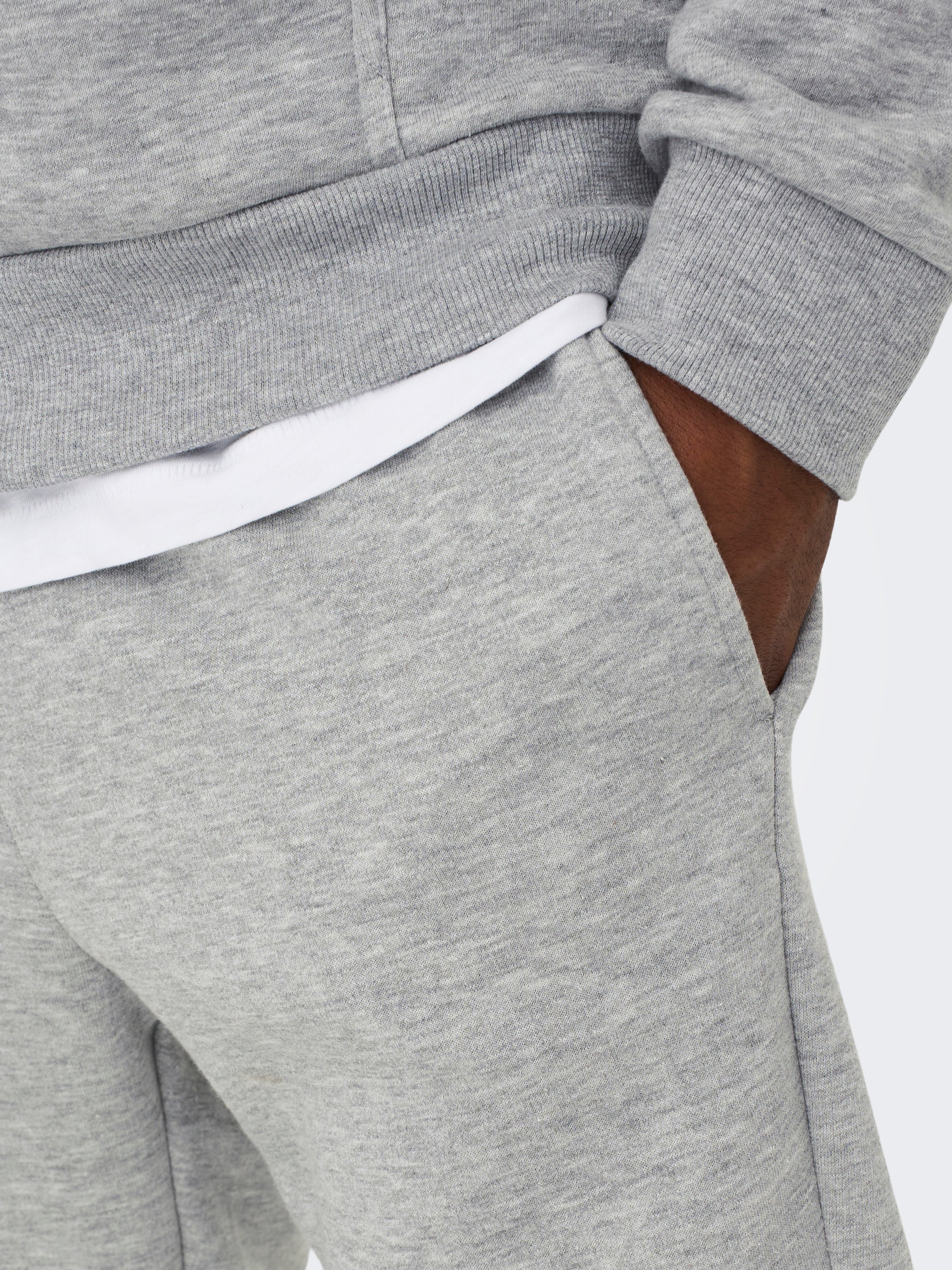 ONSCERES Normal geschnitten Jogginghose Light Grey Melange