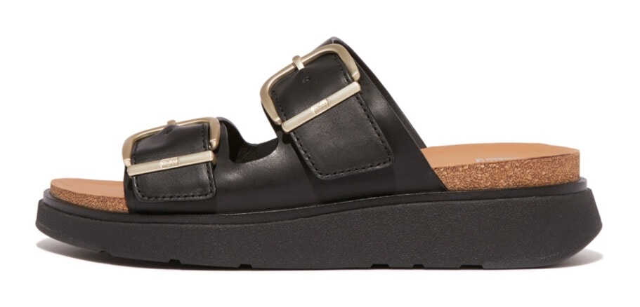 Fitflop Pantolette »GEN-FF«  , Keilabsatz, Sommerschuh, Schlappen mit Microwobbleboard-Innensohle