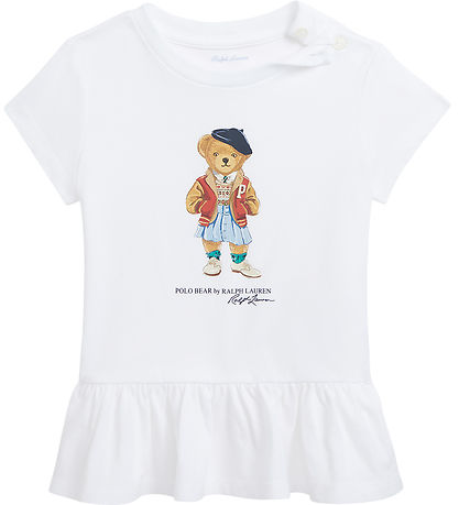 Polo Ralph Lauren T-Shirt - Weiß m. Kuscheltier