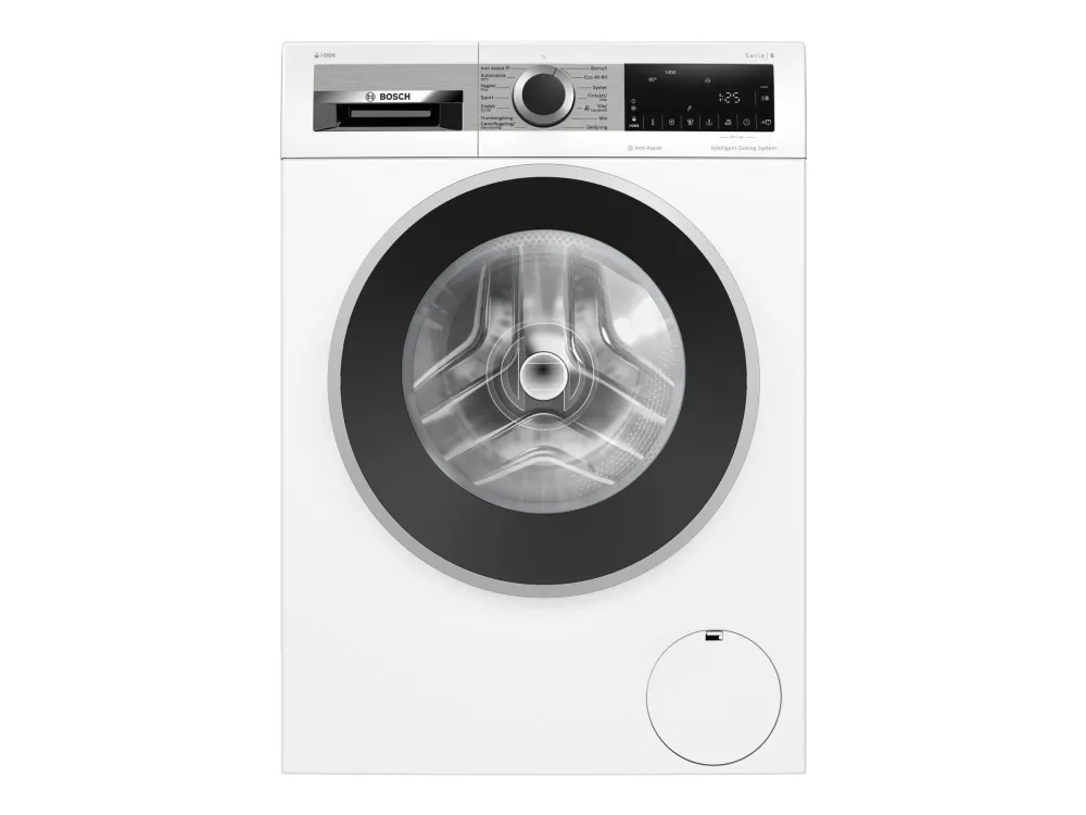 Bosch Serie | 6 WGG244FTSN - Vaskemaskine - Niche - bredde: 60 cm - højde: 85 cm - frontbetjening - 65 liter - 9 kg - 1400 rpm - hvid