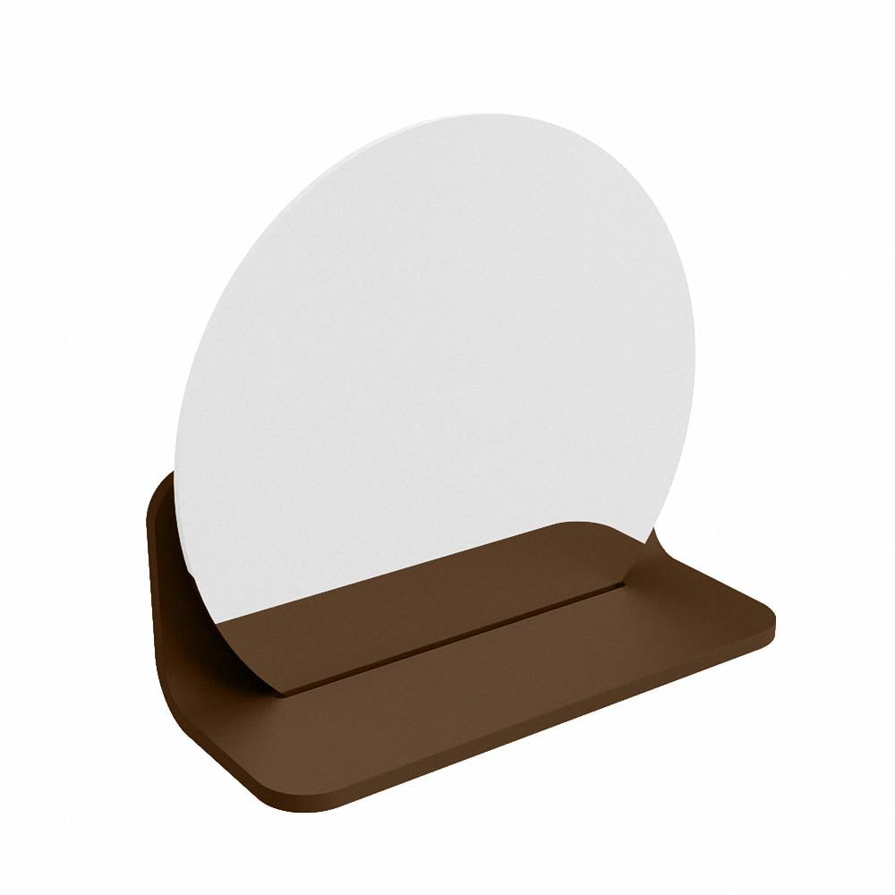 Mondiaz Spot spiegel rond Ø30cm met planchet rust