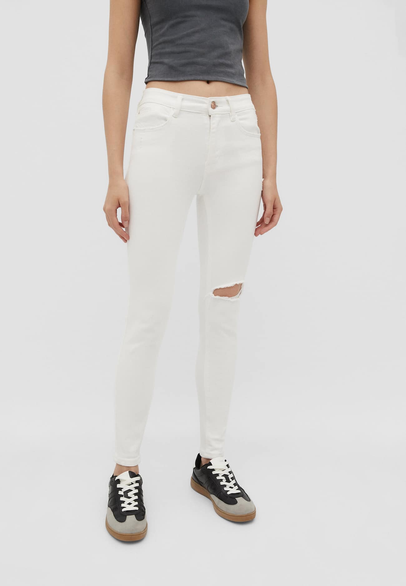 Calça jeans skinny de cintura baixa 1420