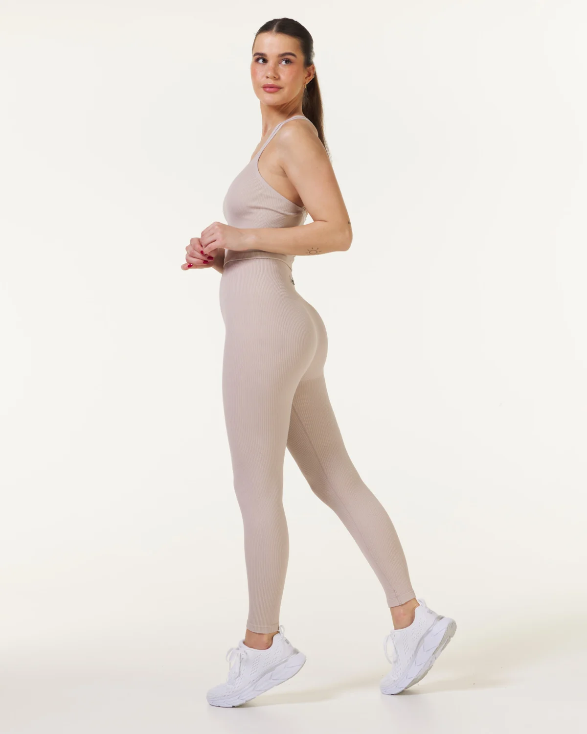 Bumpro Perfect Rib Tights Beige