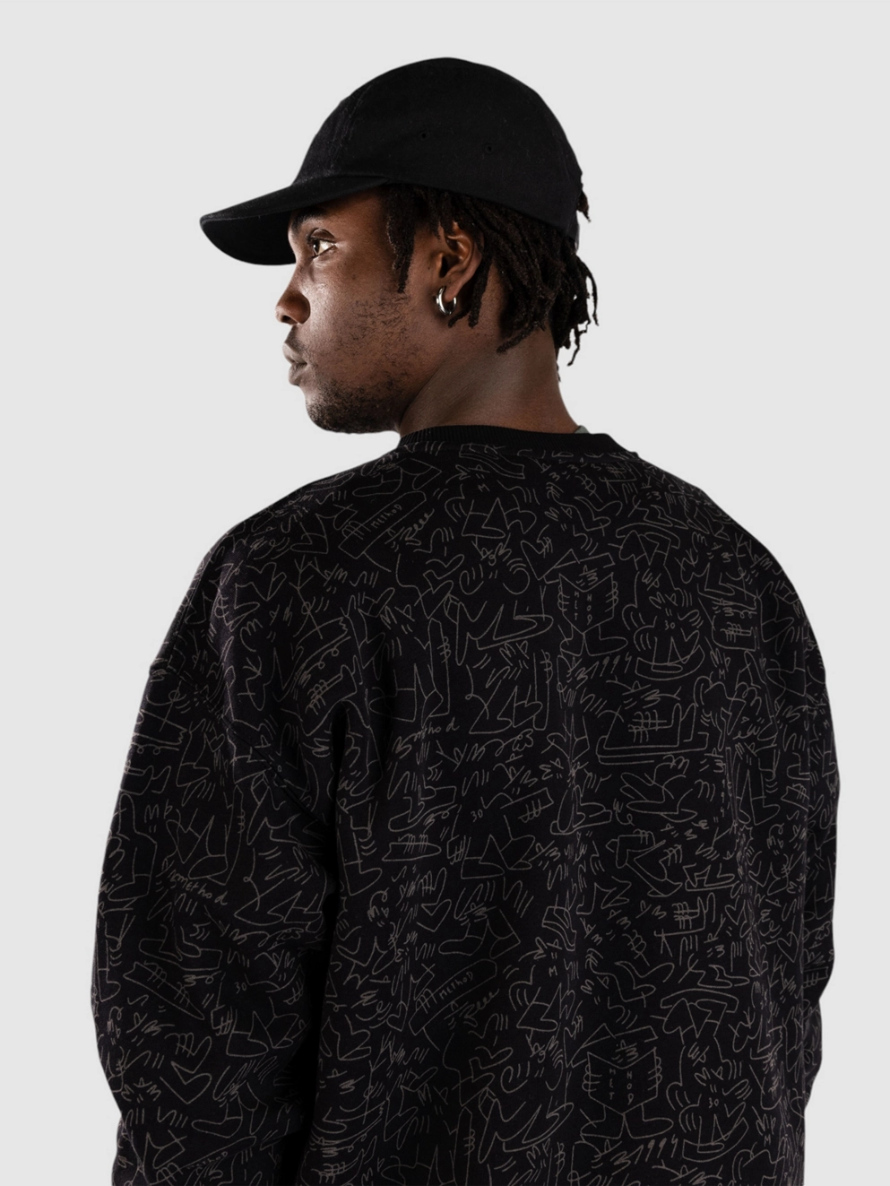 Method Mag X Lucas Crew Sweater black
