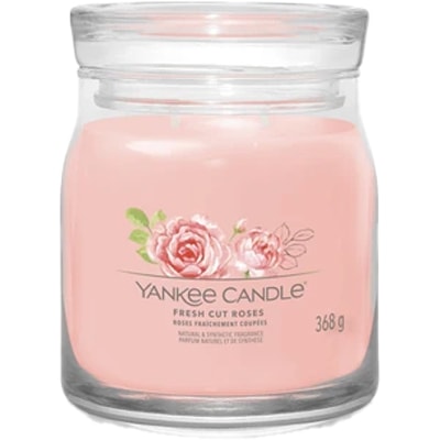 Bougie jarre - Roses coupées - Moyen modèle - 368 g