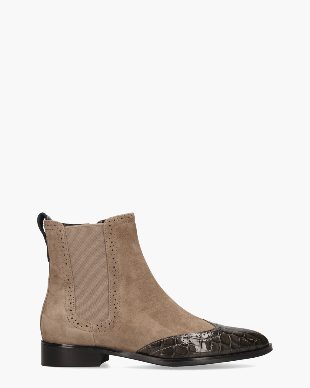 Di Lauro Sheralyn Taupe Dames Chelseaboots