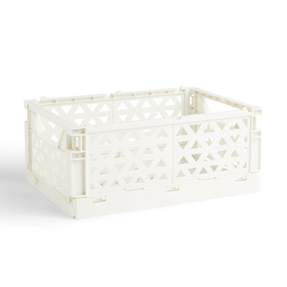 Caisse pliable beige pastel 9,1L- 33x23xH14cm