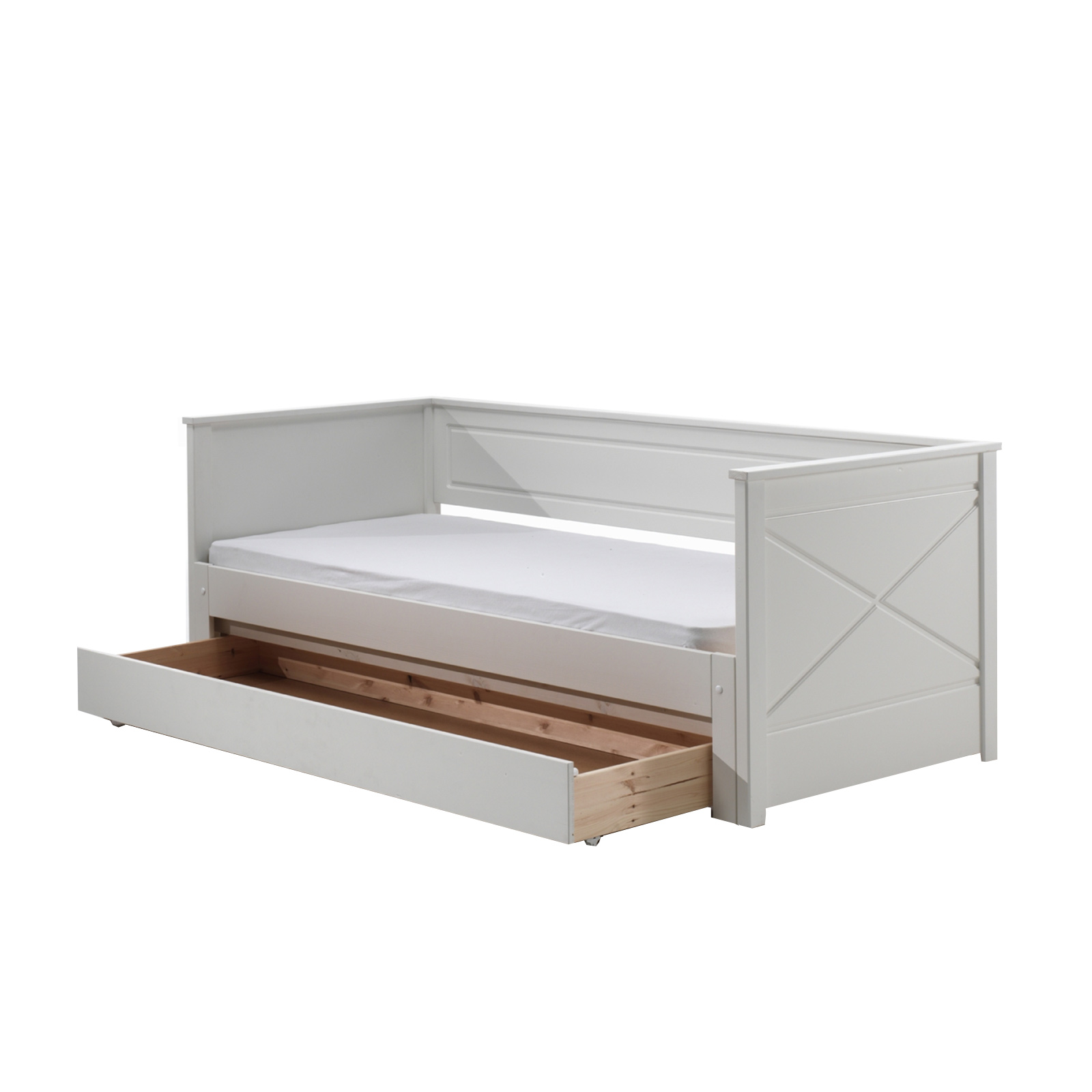 Kojenbett - weiß - Bettschublade - 90-180x200 cm