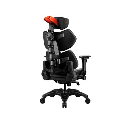 Fauteuil gamer TERMINATOR - accoudoirs réglables - appuie-tête intégré - noir