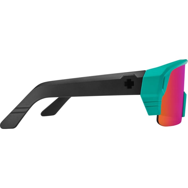 Lunette vélo SPY MONOLITH 5050 MATTE TEAL HAPPY GRAY GREEN PINK SPECTRA MIRROR