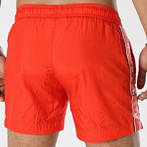 Short De Bain A Bandes 218725 Orange