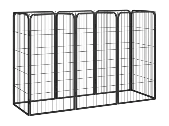 Parc pour chien 8 noire 150 x 50 x 100 cm 02_0043650
