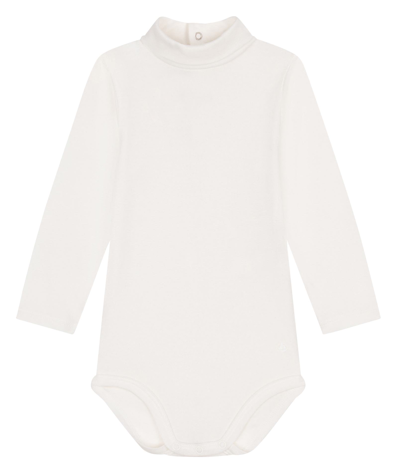 Body col roulé en coton | Blanc