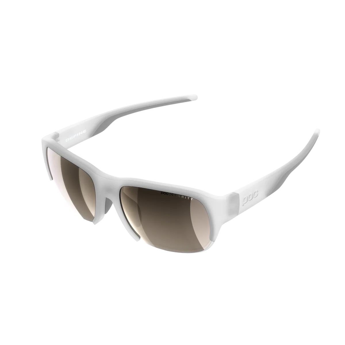 POC Define Cykelbriller Transparant Crystal Med Brown/Silver Mirror Linser