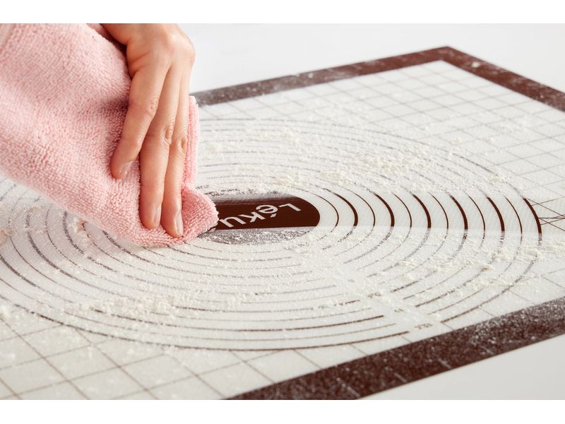 Lékué Backmatte mit Massangaben, Silikon, 60 x 40 cm Antihaft-Backmatte