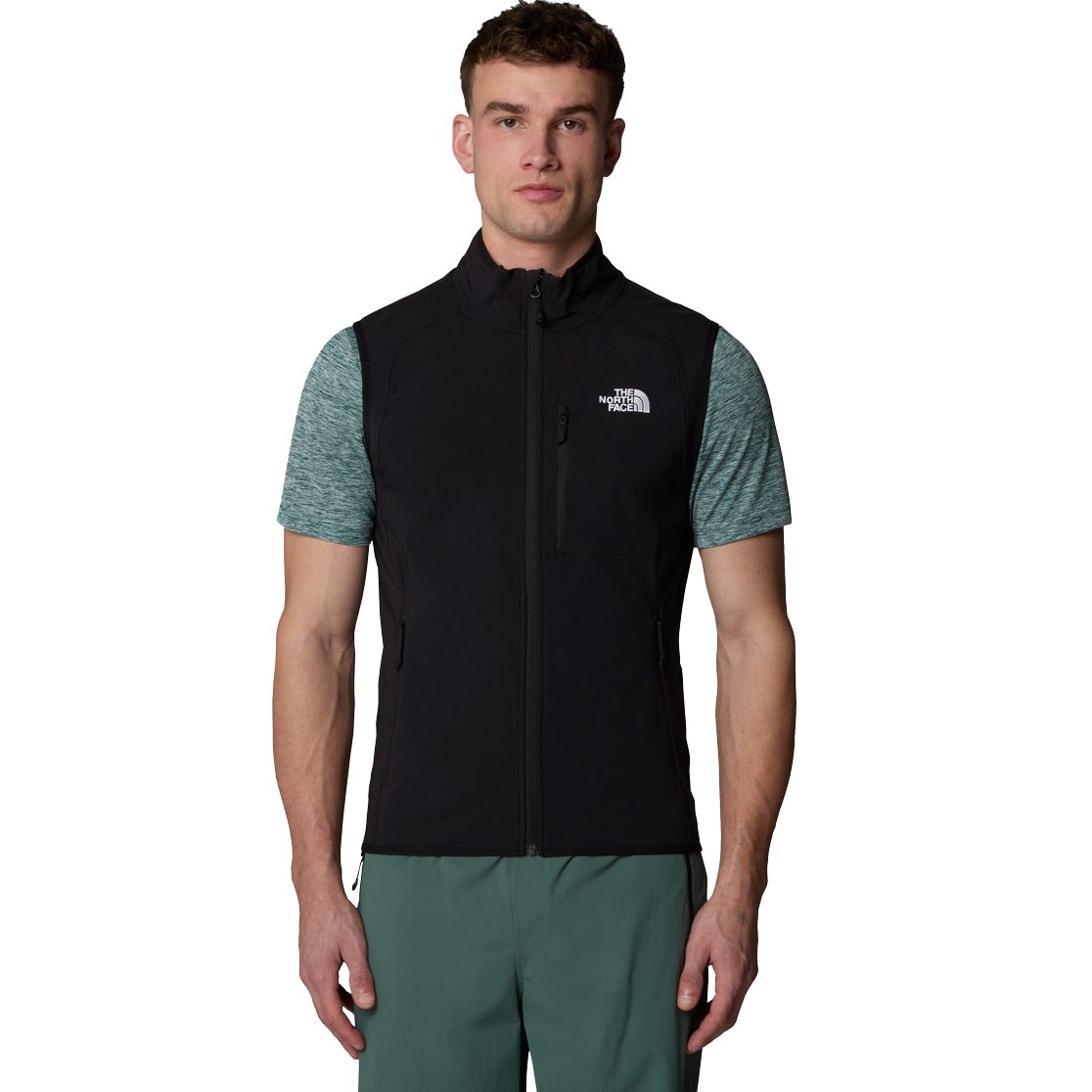 The North Face® Nimble Softshellweste Herren schwarz
