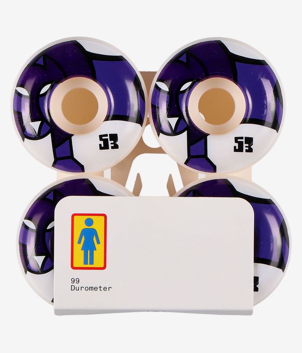 Girl Pictograph Staple Rollen (white multi) 53mm 99A 4er Pack