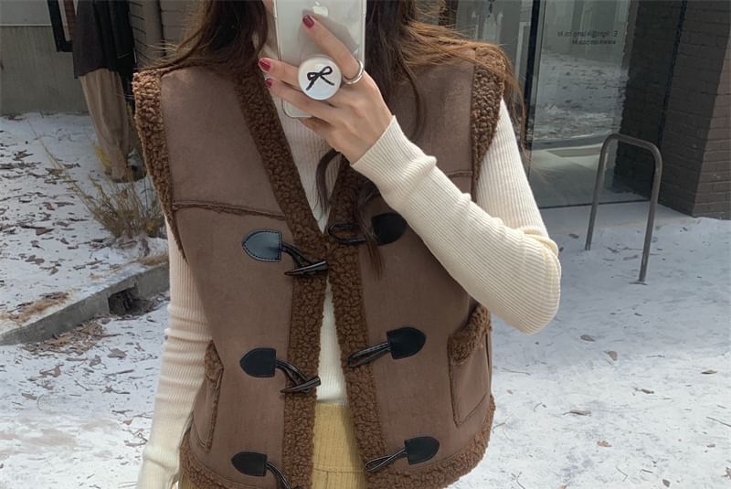 minaga - Fleece gevoerd Toggle-vest