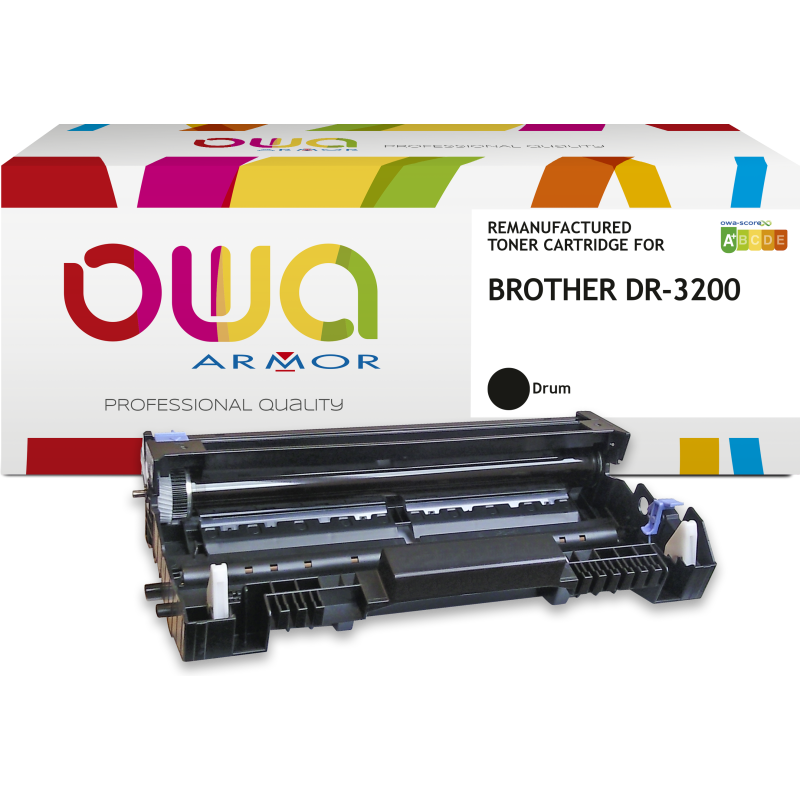 Tambour remanufacturé OWA - standard - Noir - pour BROTHER DR-3215, DR-3200