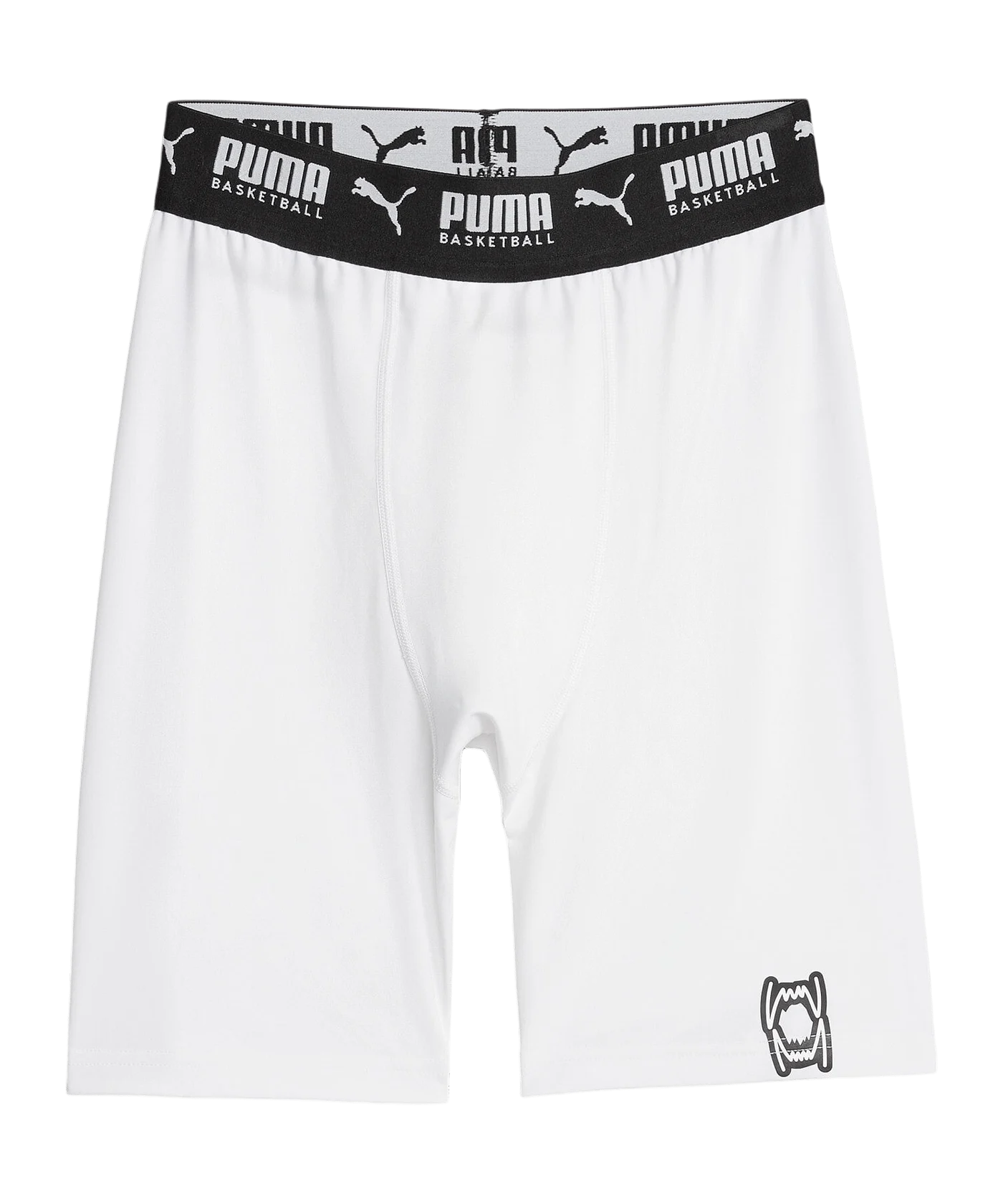PUMA Hoops Team Short Tight Weiss F02
