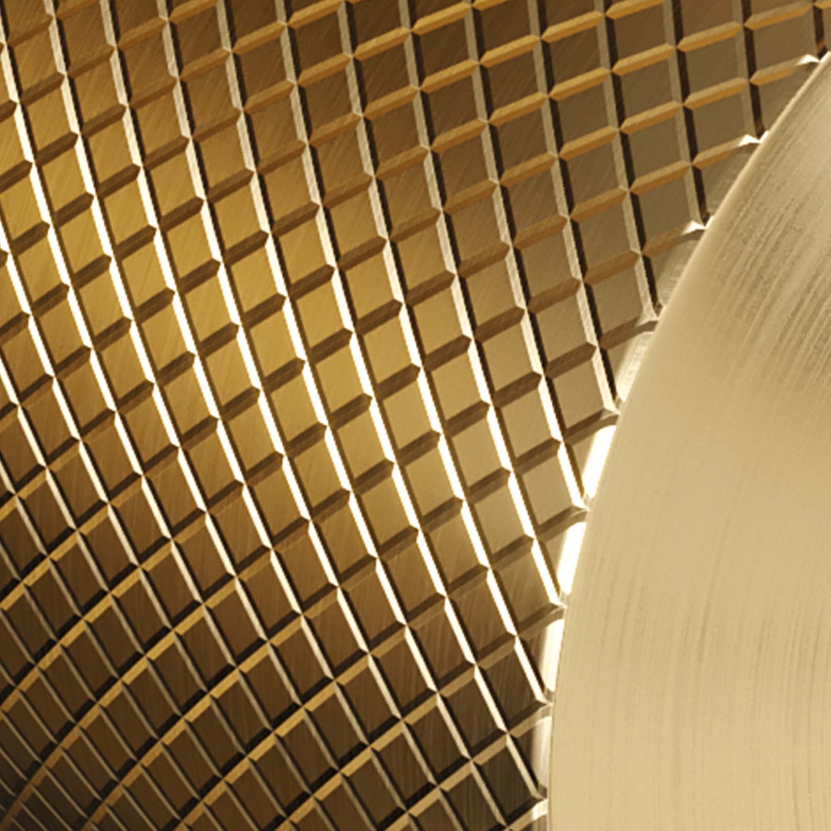 Brauer Gold Carving wastafelkraan met ronde uitloop, ronde handgreep en ColdStart geborsteld messing PVD