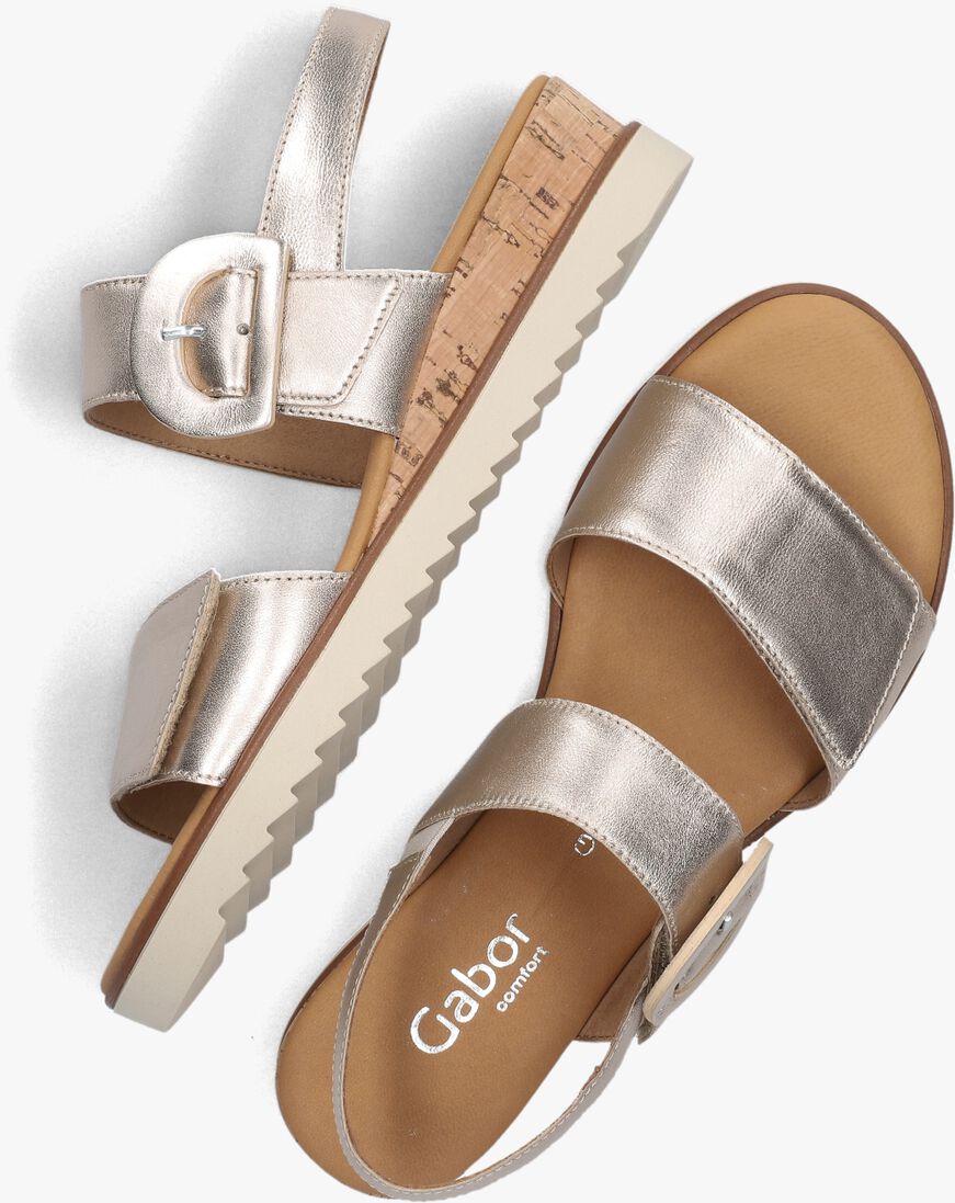 roze gabor platte sandalen 752