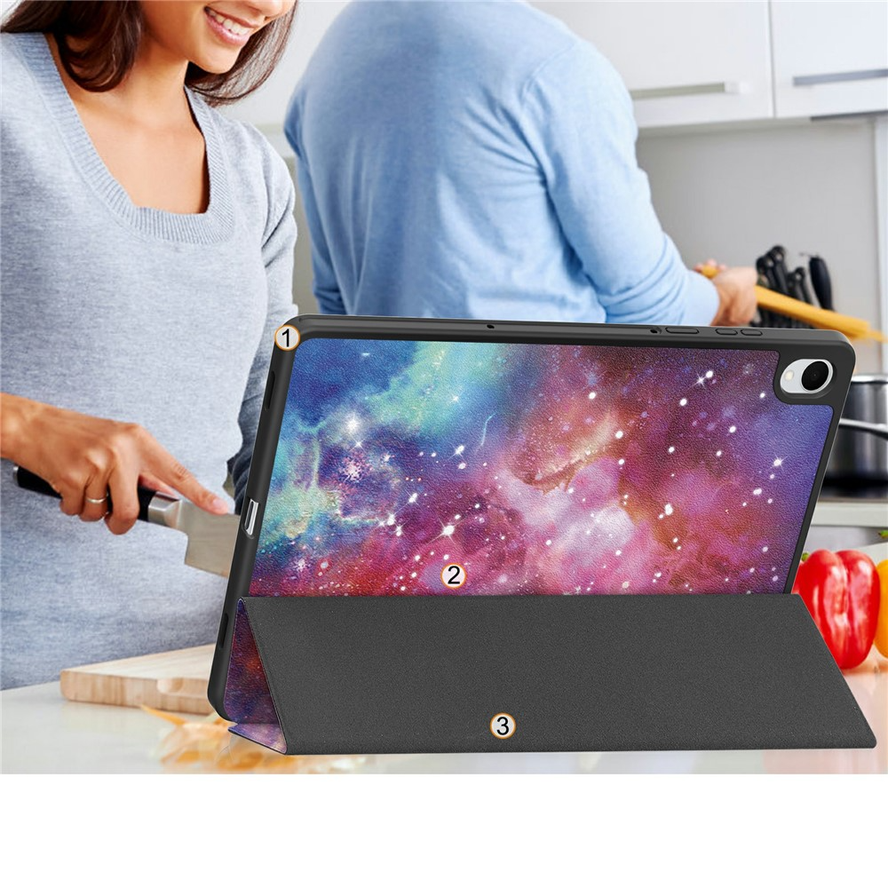 Samsung Galaxy Tab S11 Leder Tasche Smart Cover Schutzhülle   S-Pen Halterung - Galaxie