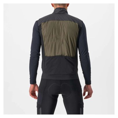 Gilet Sans Manches coupe vent Castelli Unlimited Puffy Noir/Marron