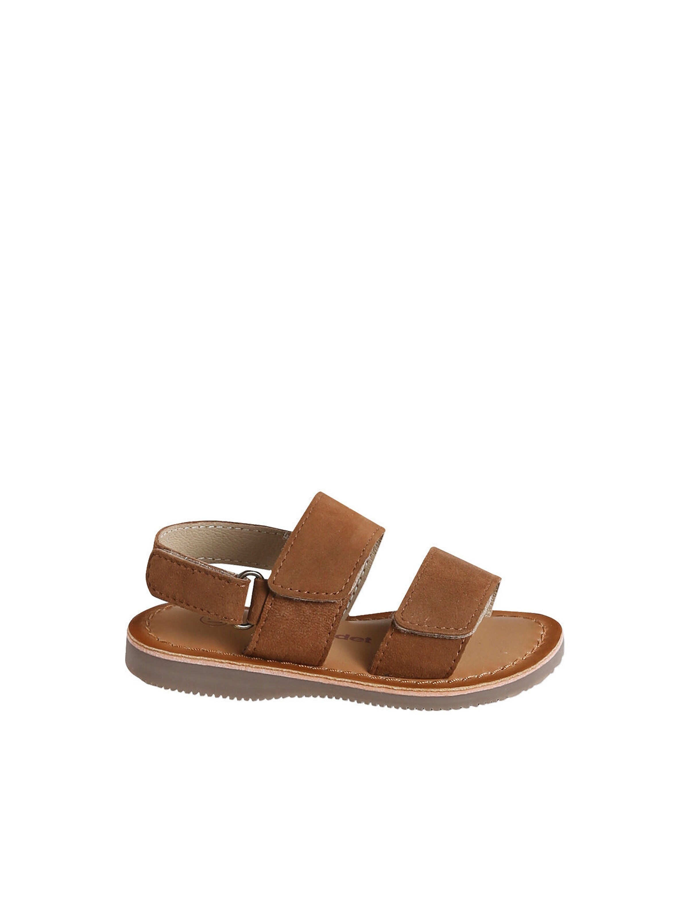 Vertbaudet Baby Klett-Sandalen aus Leder camel