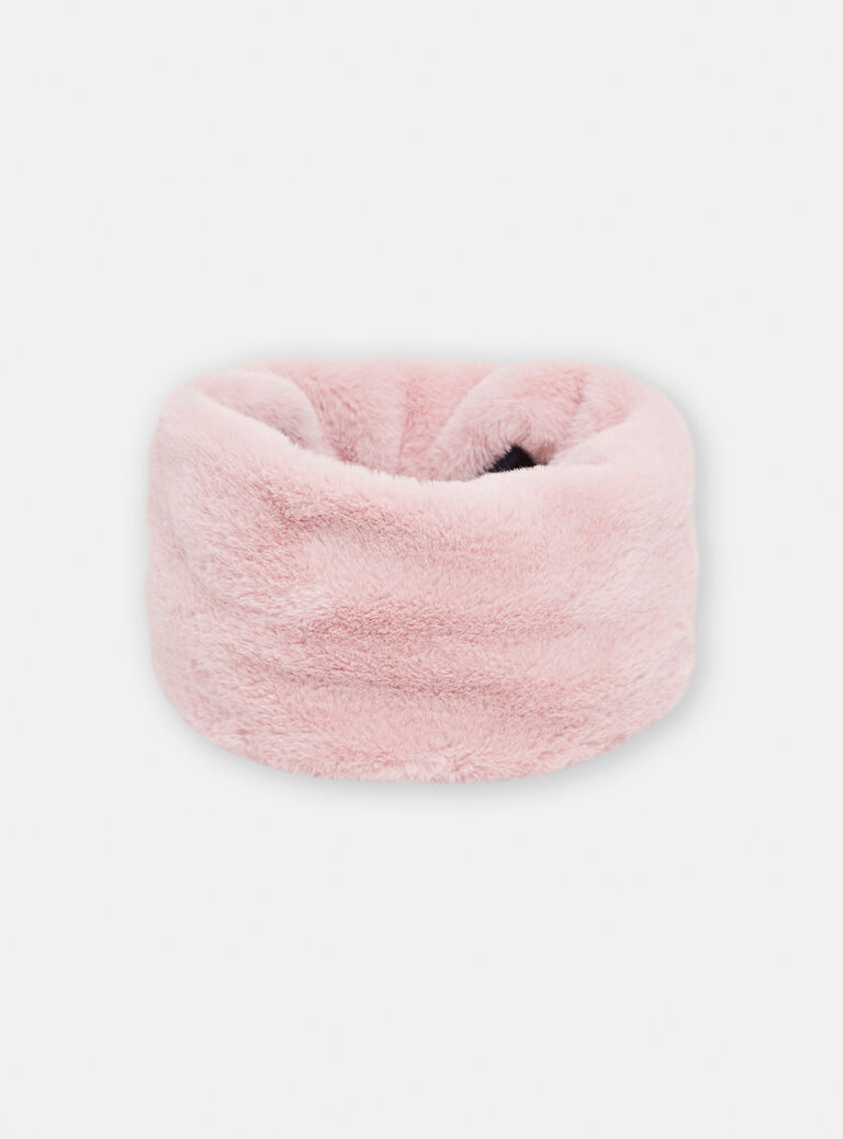 Cache-cou rose réversible