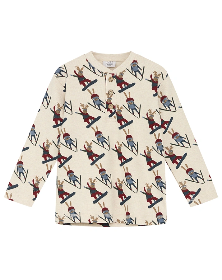 Langarmshirt ALMER in wheat melange