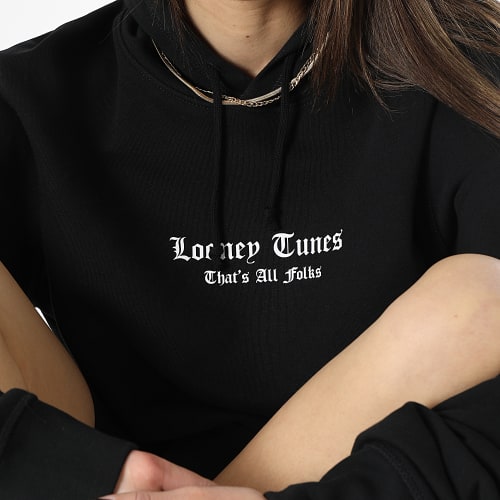 Sweat Capuche Femme Tweety Graff Noir