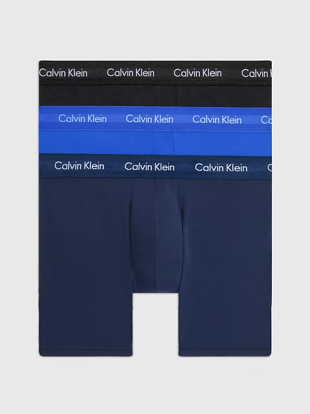 Pacote com 3 Cuecas Boxer Longas - Algodão Elástico