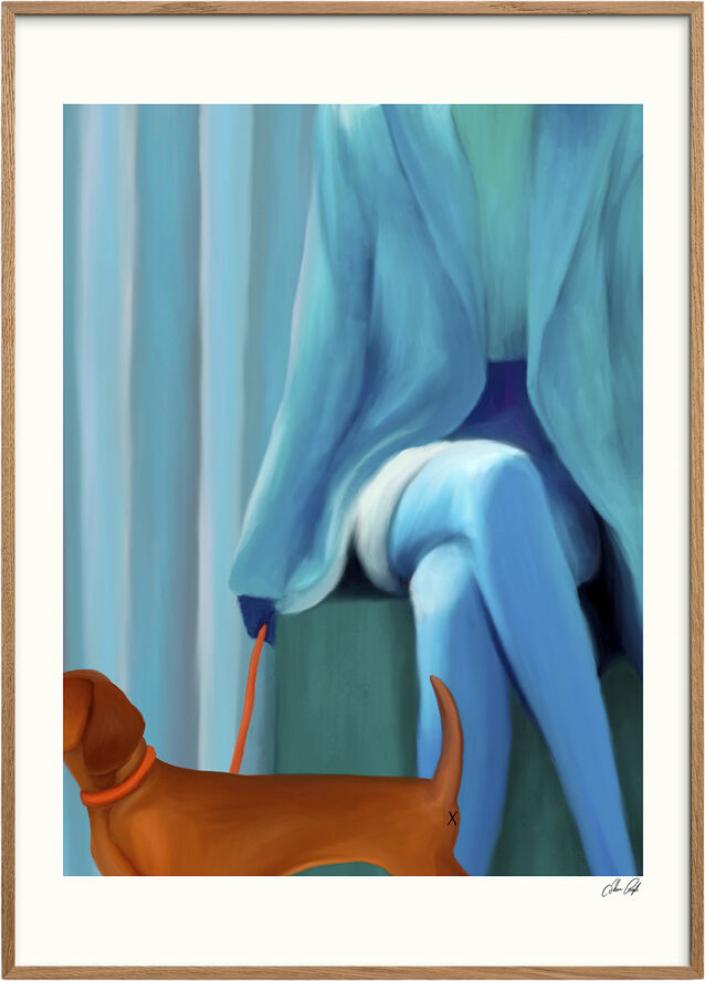 Poster & Frame Estelle Graf - Blue coat Flerfarvet