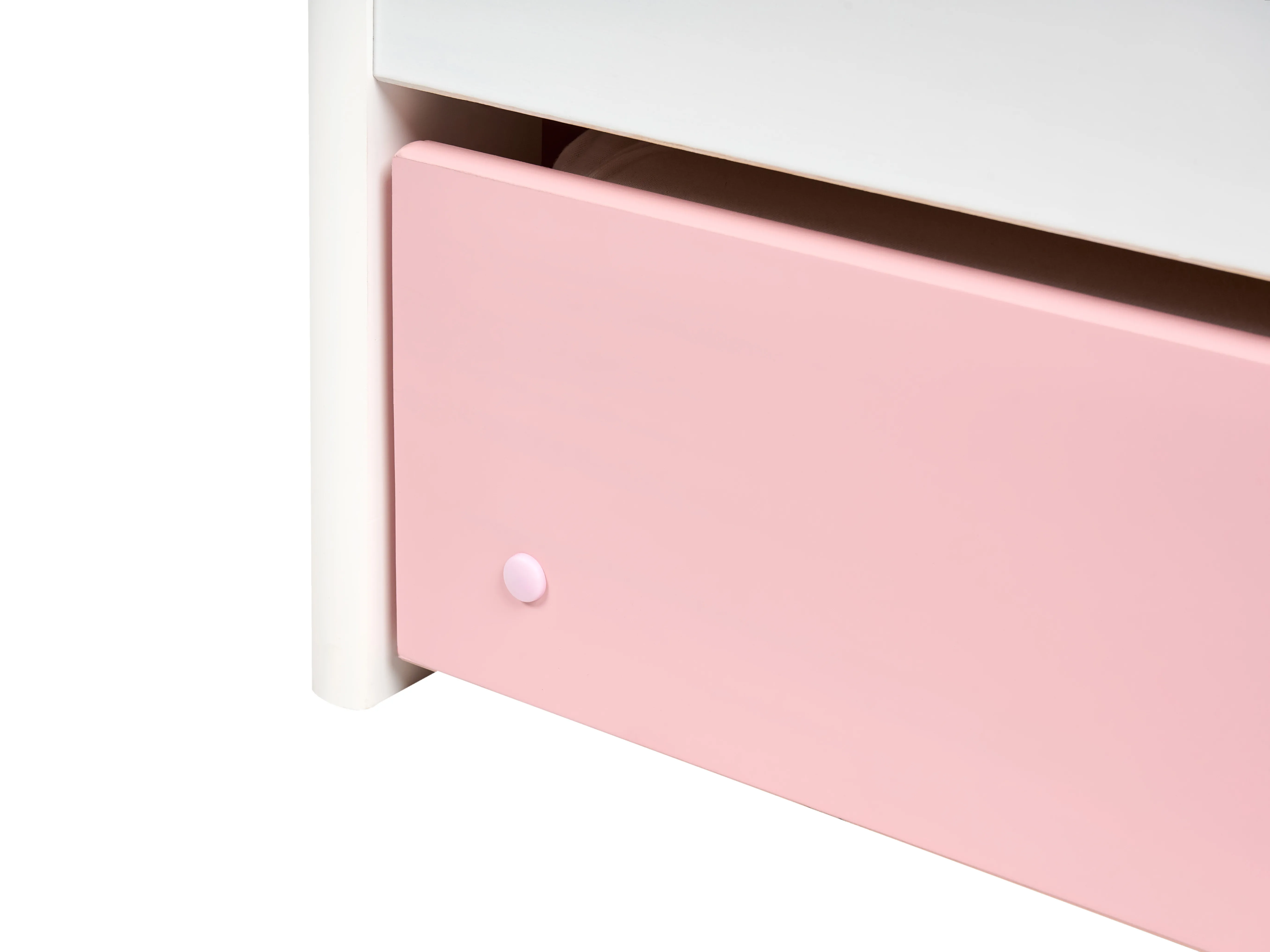 Onderschuifbed Dennenhout LUNERAY 90 x 200 cm Roze