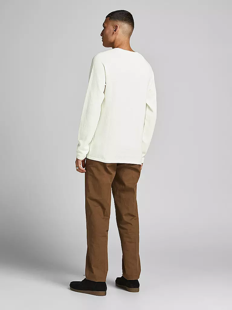 JACK & JONES Pullover JJEHILL weiss