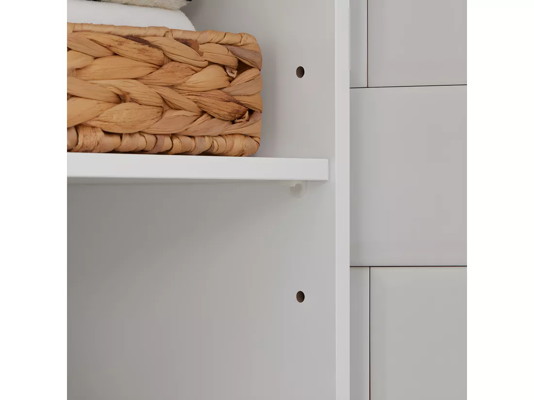 Meuble Colonne De Salle De Bain Armoire Haute Meuble De Rangement, BZr43-w